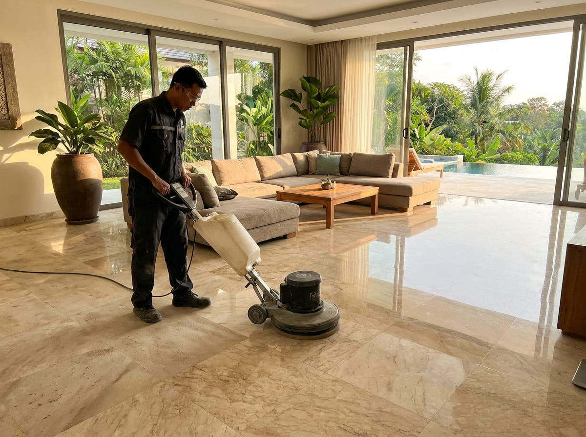 Jasa Tukang Poles Lantai Denpasar Bali untuk Rumah, Villa dan Hotel